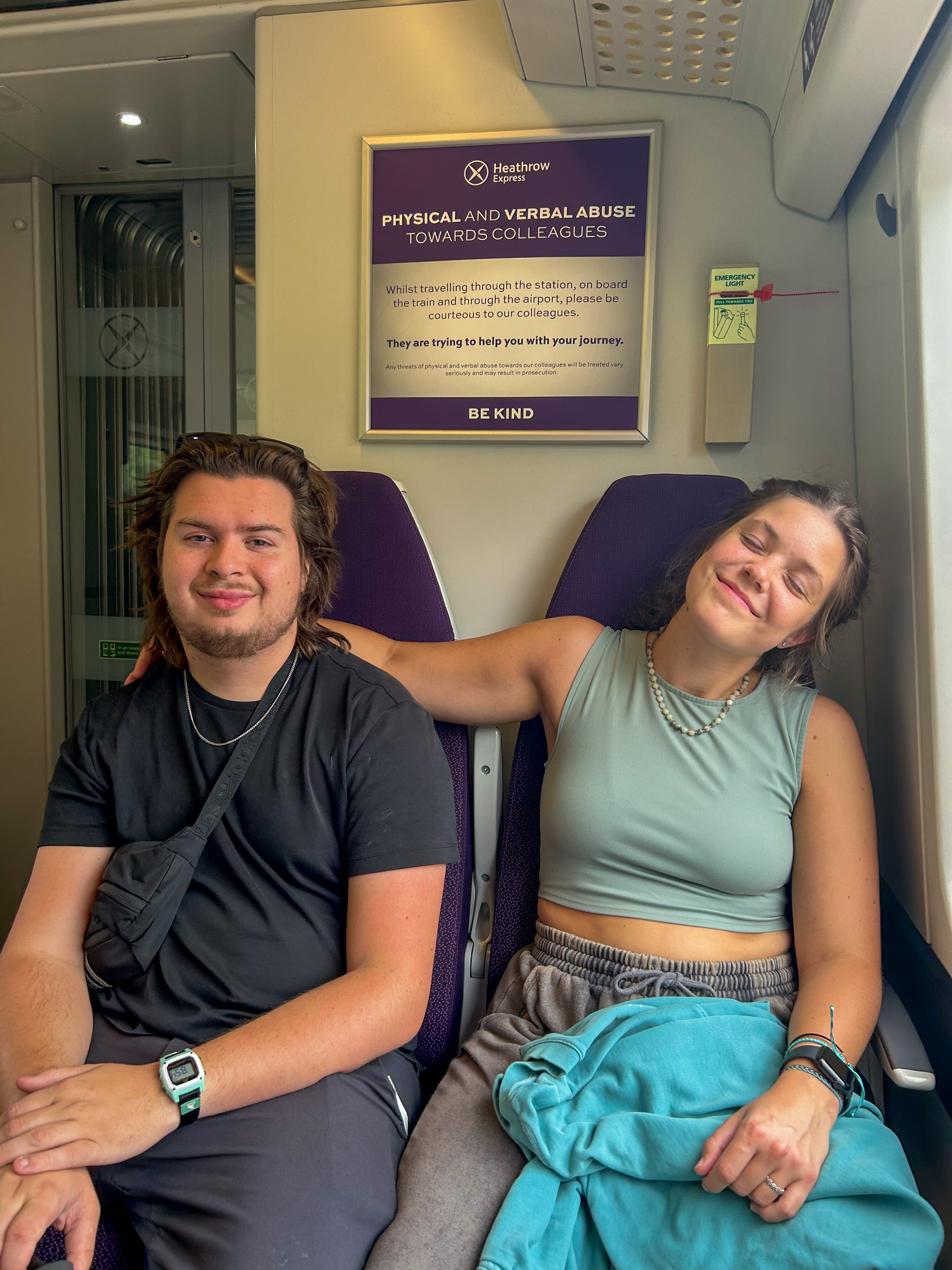 A goofy, happy moment